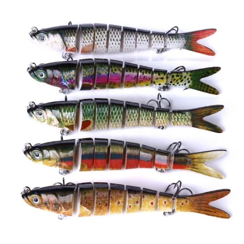 1PCS Fishing Lure Multi Jointed Hard Bait 137mm 27g Lifelike joint bait Wobblers 8 Segments Swimbait Fishing Lure Crankbait