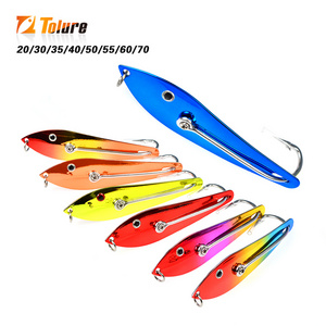 Hot sale OEM 40g 60g 70g Sea Fishing Big Game Trolling Fishing Lure Double Big Game Saltwater Marlin spoon fishing lures