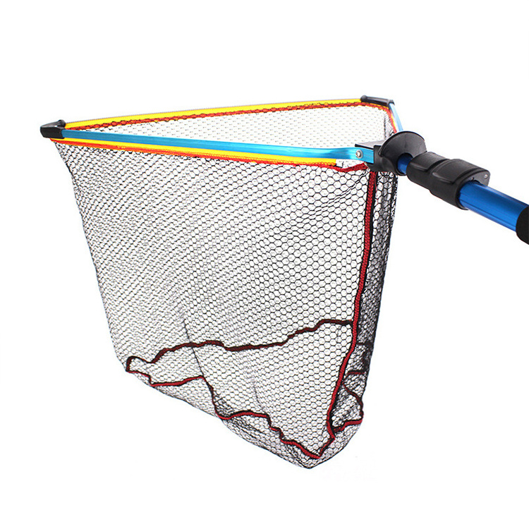 wholesale aluminum alloy fly large telescopic fish fishing landing nets for sale