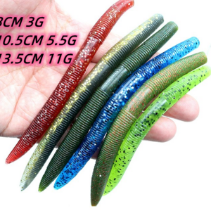 Toplure hot sale 3" 4" 5"  lure senko soft Worm Wacky Fishing Maggot plastic senko worm soft lure bait