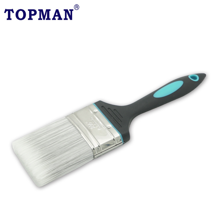 4 inches professional flat paint brush with rust-resistant stainless steel ferrule