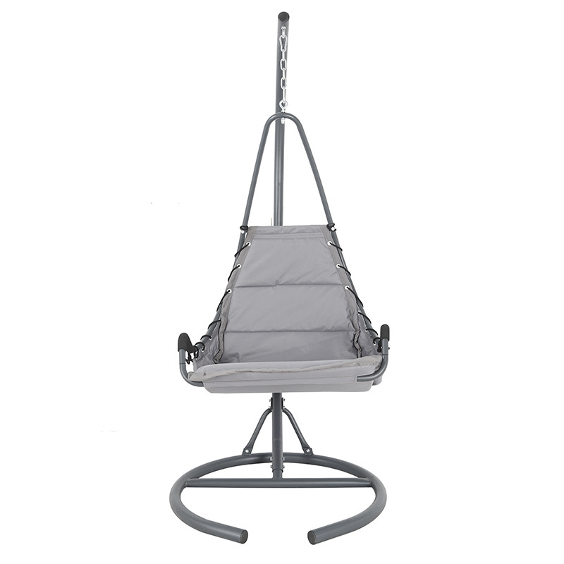 Porch Patio Steel Hanging Swing Chair Hammock with Stand for Indoor Outdoor Use