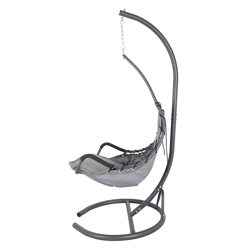 Porch Patio Steel Hanging Swing Chair Hammock with Stand for Indoor Outdoor Use