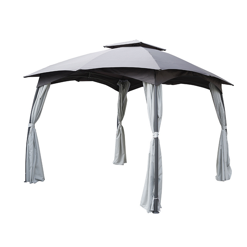 Gazebo manufacturer outdoor polycarbonate roof metal steel garden gazebos