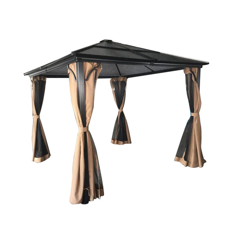 Garden gazebo manufacturers aluminum tube polyester nylon waterproof gazebo