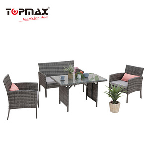 Factory Supply mobili da giardino imposta giardini 4 pieces patio furniture garden set