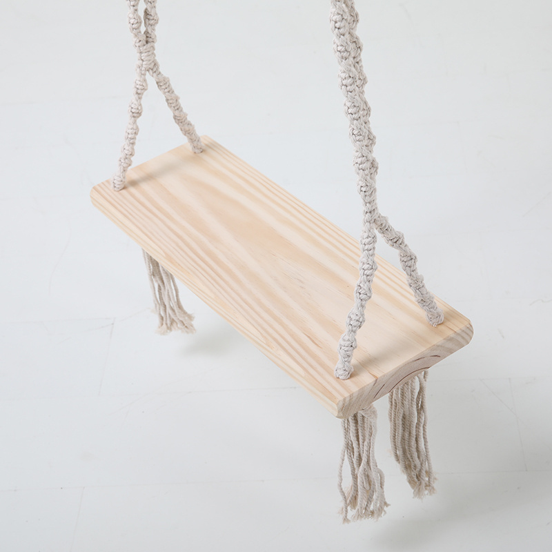 Hot sale Natural Poly Cotton Rope Macrame Handmade Hanging Outdoor Adult Swing hammock