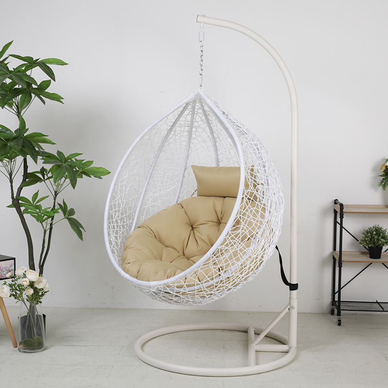 Factory Free Standing Swing Chairs, Zero Gravity Swing Chairs, Half Moon Balcony Patio Swing Chair With Round Base