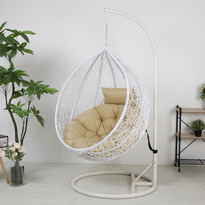 Factory Free Standing Swing Chairs, Zero Gravity Swing Chairs, Half Moon Balcony Patio Swing Chair With Round Base