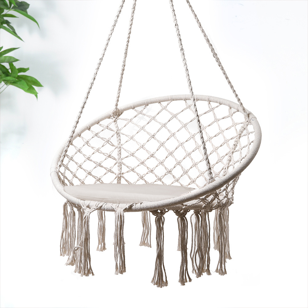 Wholesale Folding Hammock Hanging Chair Swing Outdoor Foldable Hammock Chair Portable Reclining Macrame Hammock Chair Camping