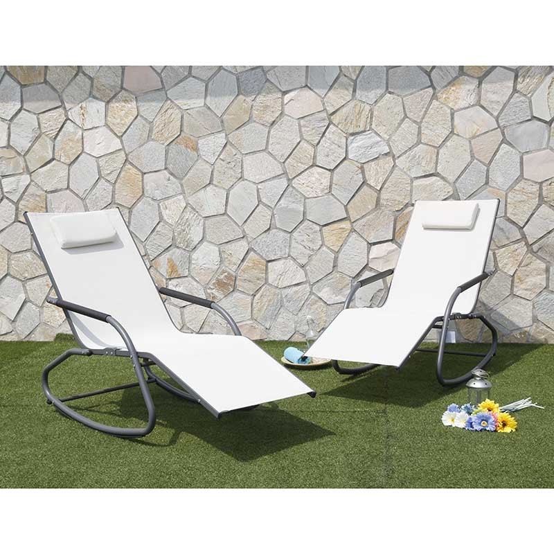 Original design outdoor patio sun lounge rocking zero gravity beach chair