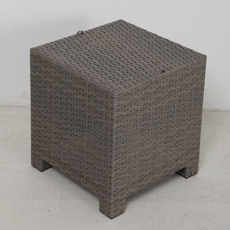 Imaginative sectional waterproof cover Aluminum PE rattan ottoman for balcony