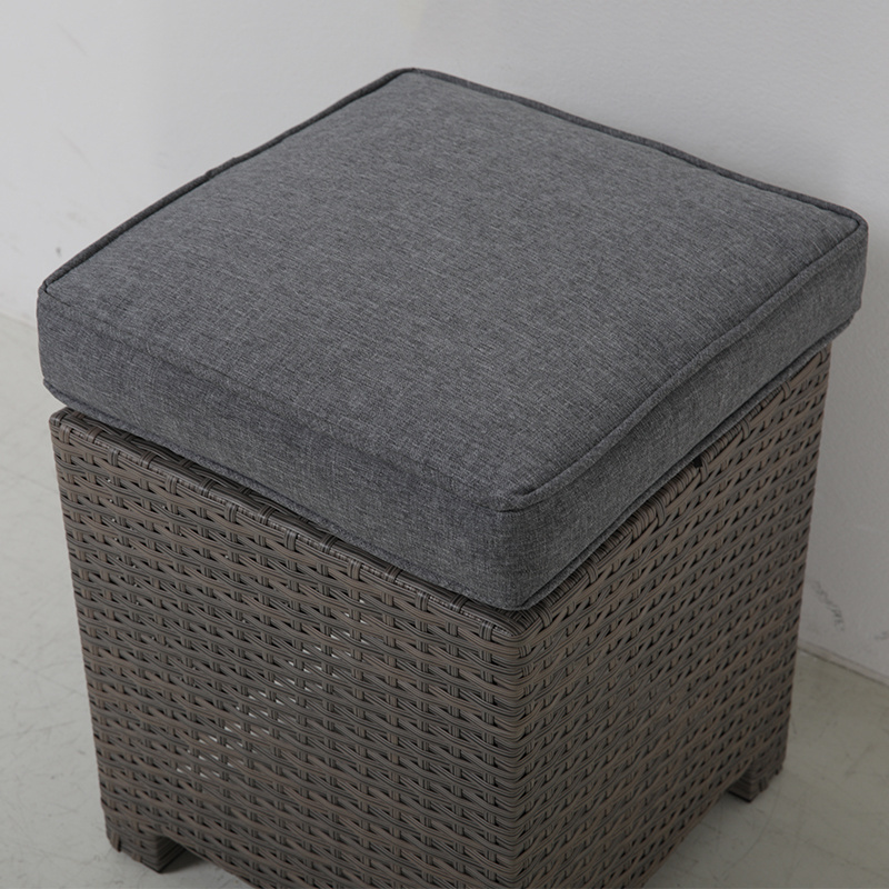 Imaginative sectional waterproof cover Aluminum PE rattan ottoman for balcony