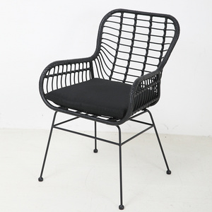 French Style Bistro Rattan Chairs Synthetic Coffee Bistro Garden Rattan Patio Chairs Bistro Metal Natural Rattan Chair