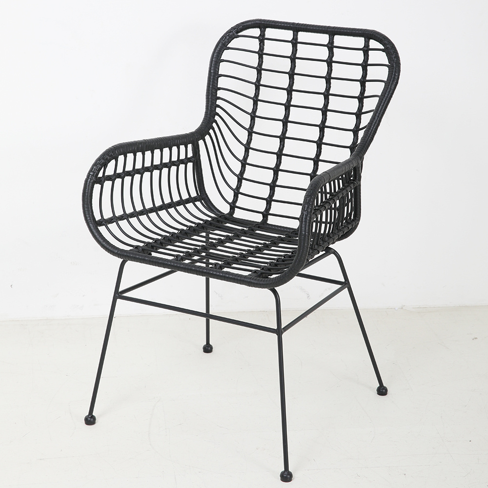 French Style Bistro Rattan Chairs Synthetic Coffee Bistro Garden Rattan Patio Chairs Bistro Metal Natural Rattan Chair