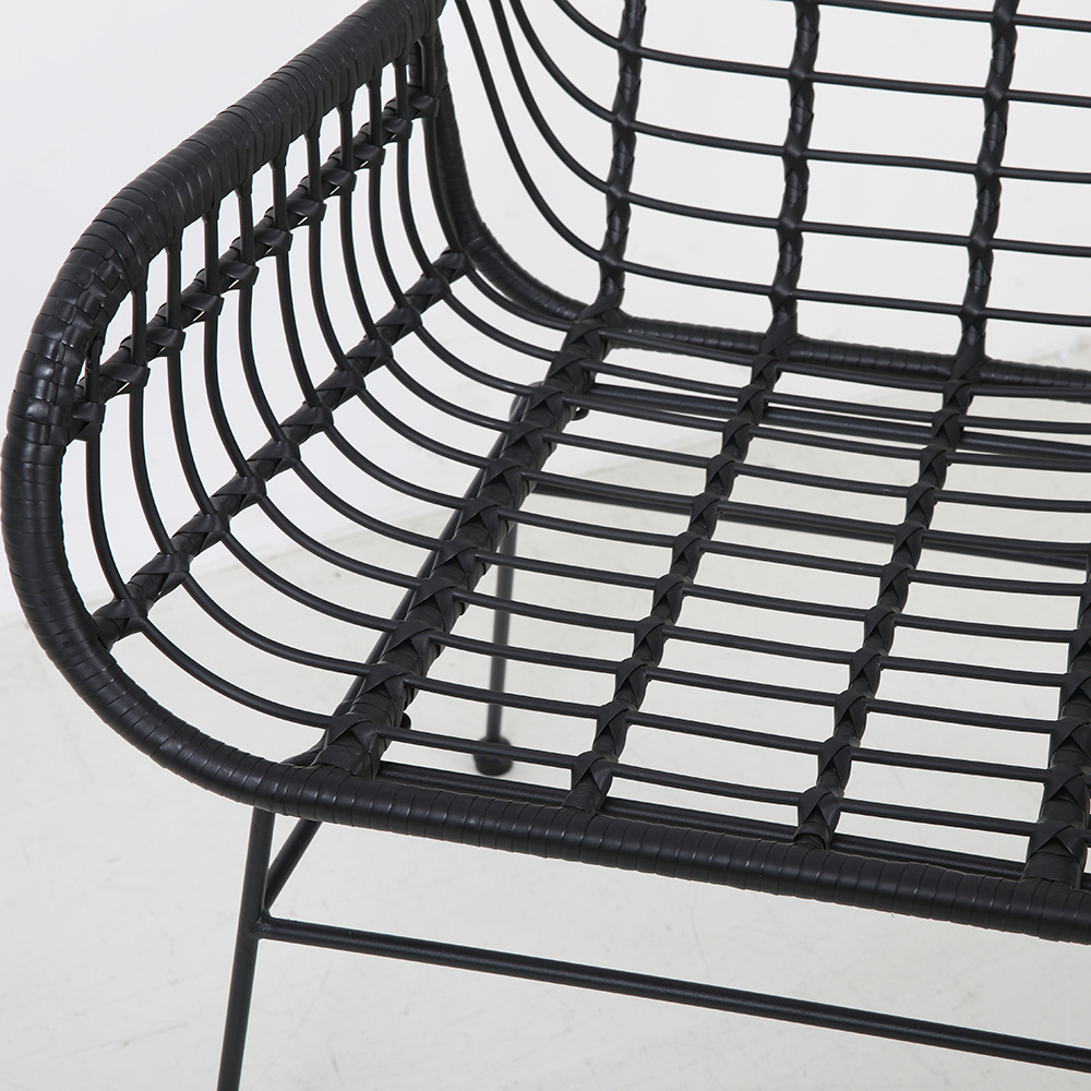 French Style Bistro Rattan Chairs Synthetic Coffee Bistro Garden Rattan Patio Chairs Bistro Metal Natural Rattan Chair