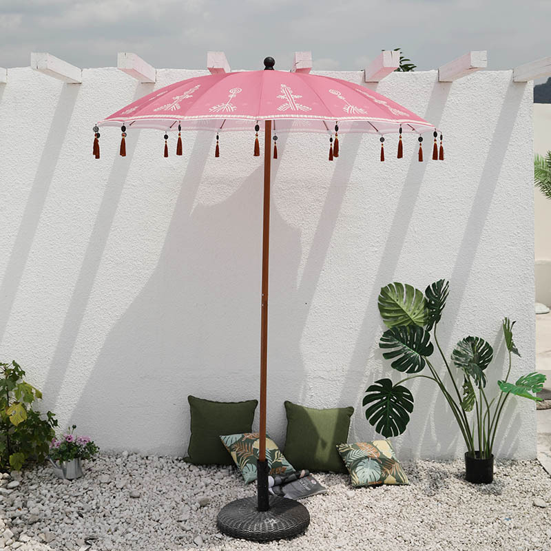 New Trend Custom Outdoor Shade Umbrella Vintage Patio Giant Umbrella Swimming Pool Beach Camping Umbrella