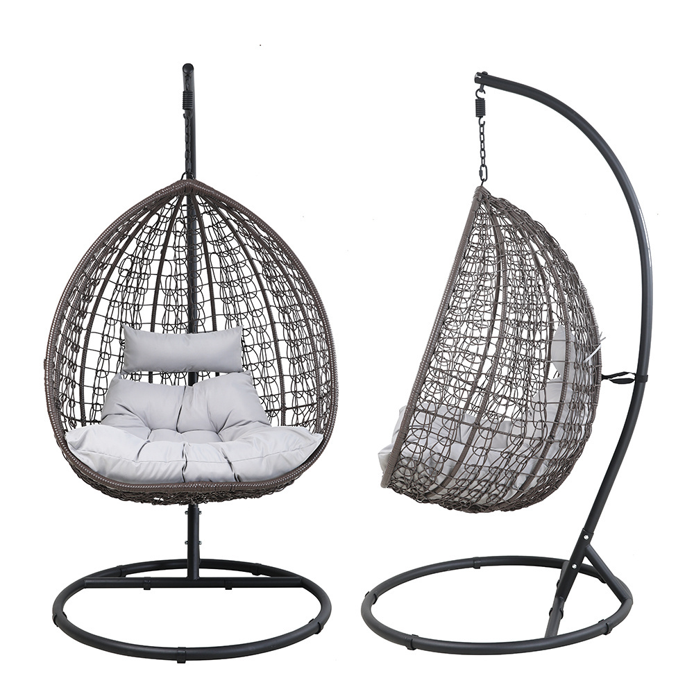 Rattan Mimbre Juego Columpios Metalicos Exterior Silla Columpios De Patio Colgante Swing Columpios De Para Jardin Para Adultos