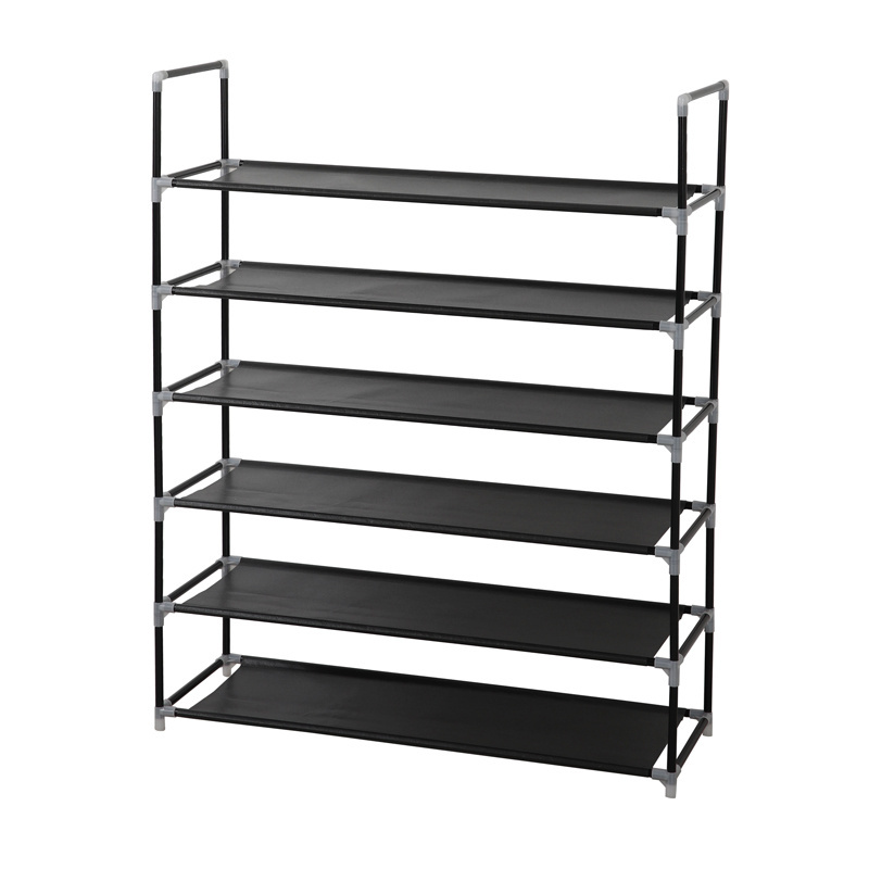 Modern Cheap price custom 6 tier metal steel non-woven shoe cabinet steel shoe racks for sale