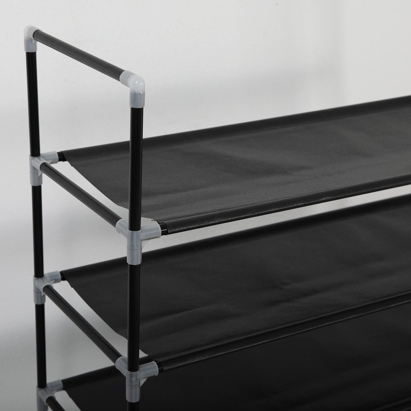 Modern Cheap price custom 6 tier metal steel non-woven shoe cabinet steel shoe racks for sale