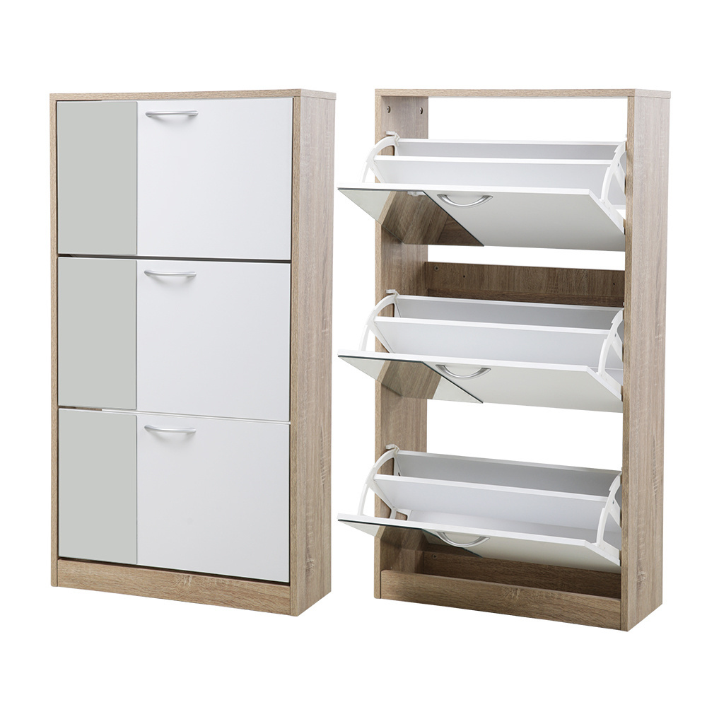 Golden Supplier Shoe Rack Cabinet Wooden Modern Oem China Wholesale Mirror Shoe Cabinet Sliding Door Shoe Cabinet