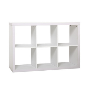 Home Office Organiser Display White 6 Cube Storage Bookcase Shelf Small Industrial Book Shelf Wall Square Bookcase Shelf