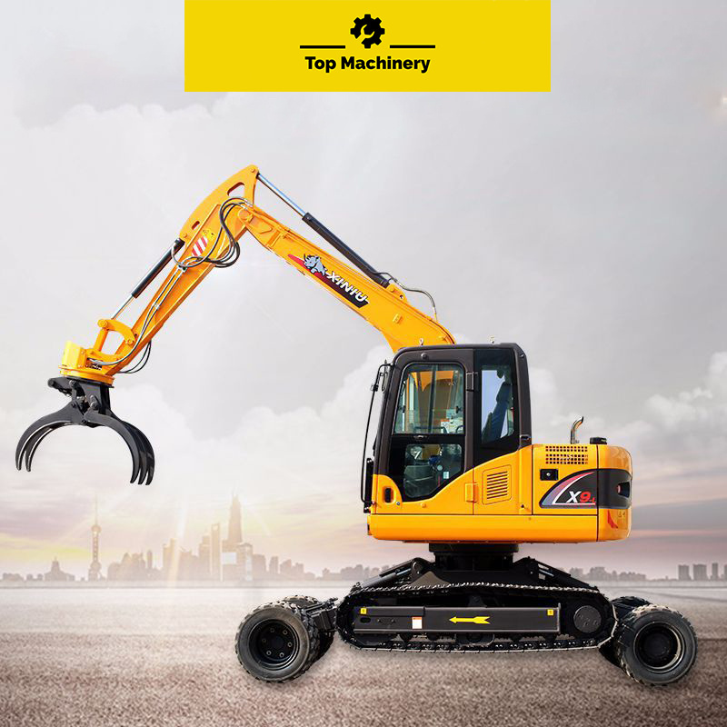 Wheel and Crawler 2 in 1 8--10 Ton Mini Excavator Digger Tire Wheeled Excavator CE EPA