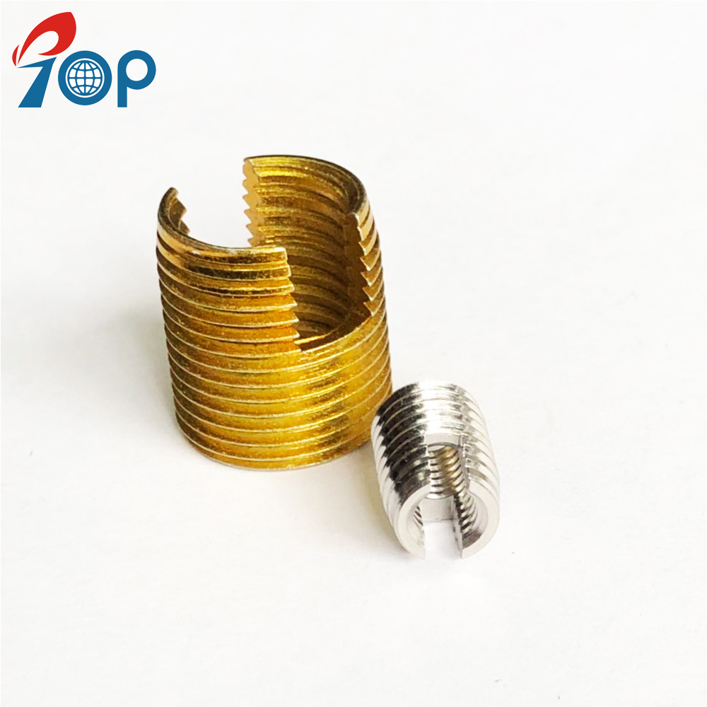 Self Tapping Slotted Screw Threaded Helical Repair Insert Nut