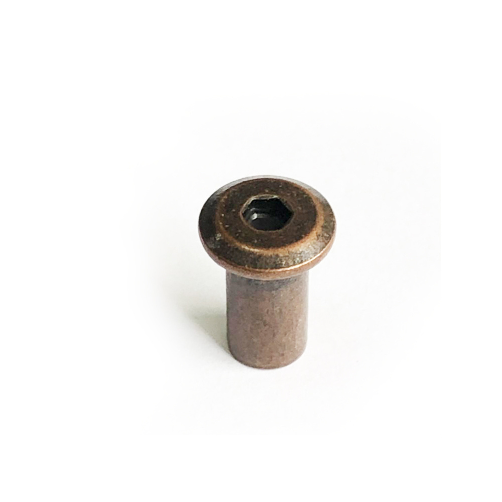 Statuary Bronze Cap Barrel Nuts for Connector Bolts