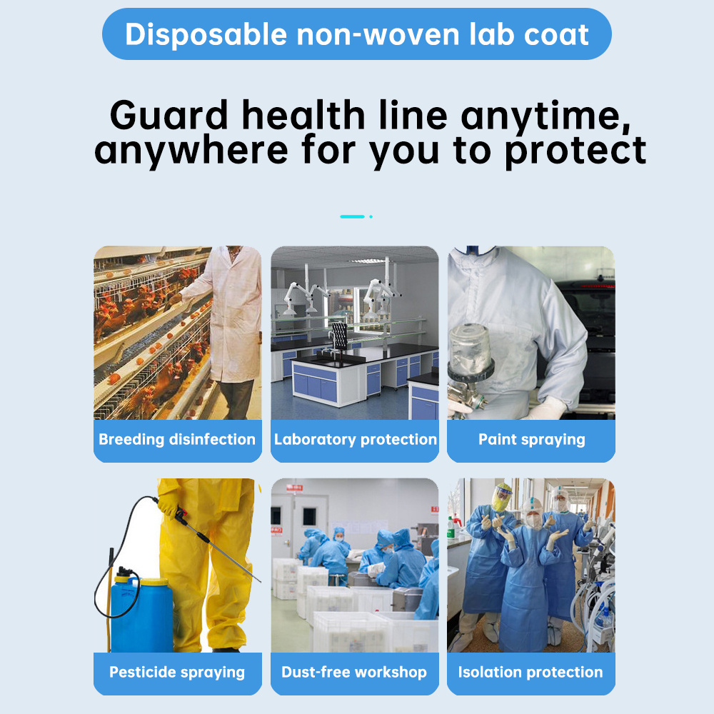 Best sale disposable ESD Cleanroom polyester clothing overcoat smock/ lab coat uniform workwear suit medical lab coat