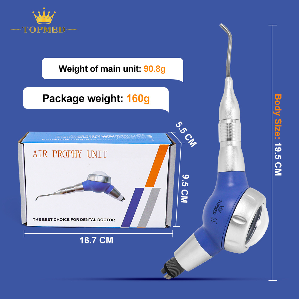 Dental Equipment Colorful Dental Air Prophy Jet Sand Gun Teeth Hygiene Handpiece Plastic Polisher Air Prophy Polishing