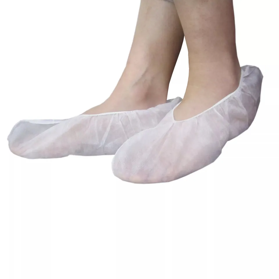 Non woven PP Disposable Socks Cover Safety Breathable and Soft Sock Cover for Daily Protection Bowling Alley