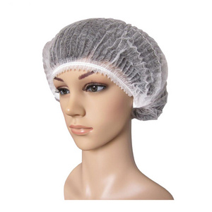 Surgical Medical CE Surgeon Clip Caps Head Hair Net Mob Cap Disposable Non Woven bouffant cap for food