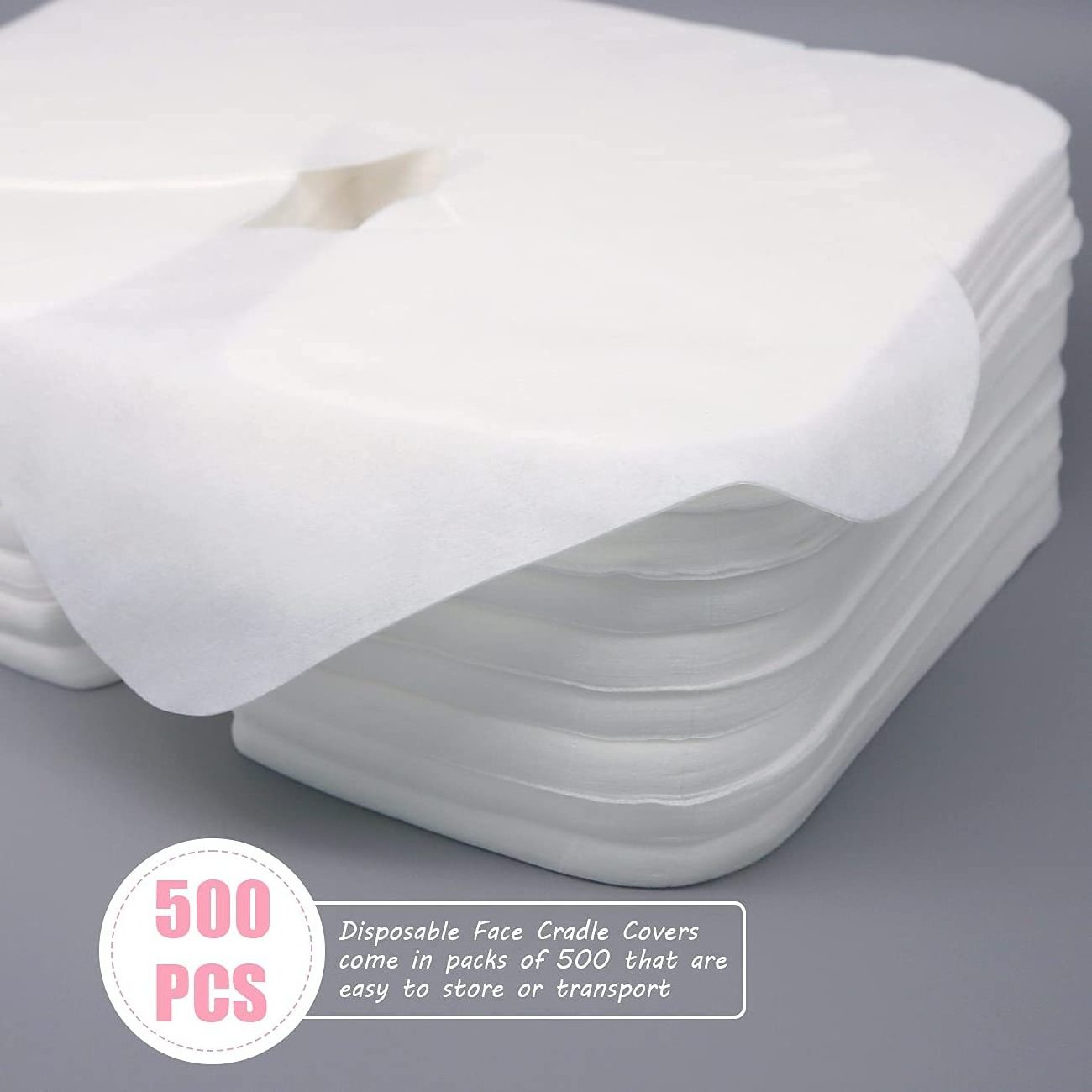 Disposable non woven Face Rest Cover for Massage Table Chair Cradle Head Bed