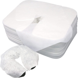 Disposable non woven Face Rest Cover for Massage Table Chair Cradle Head Bed