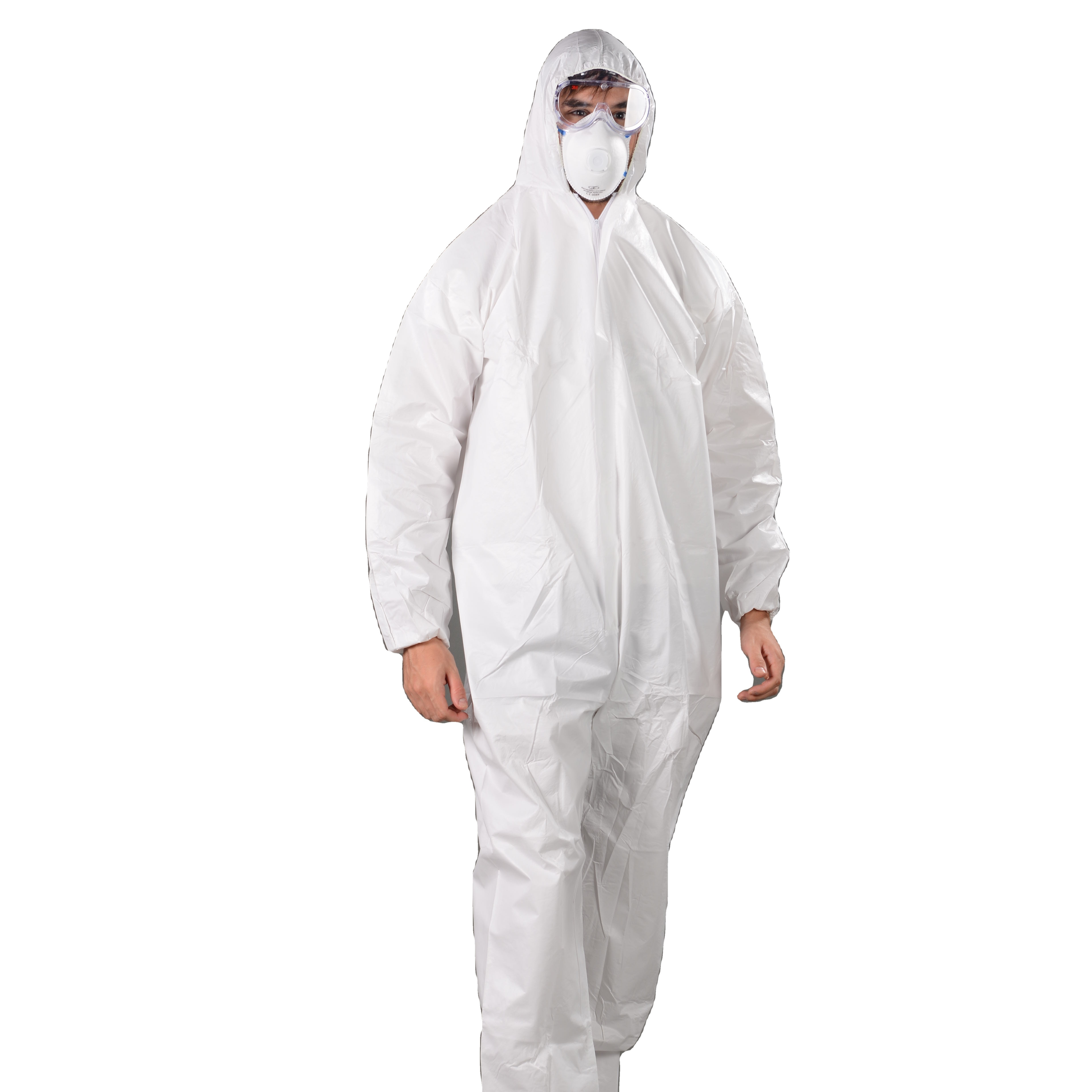 TOPMED High Quality Safety Work Overalls 55gsm SF Protection Microroporous Paint Spray Suits Disposable Coveralls