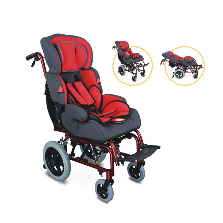 Child Wheel Chair For Cerebral Palsy Children Wheelchairs New Baby Wheelchair Aluminum Alloy Portable Power