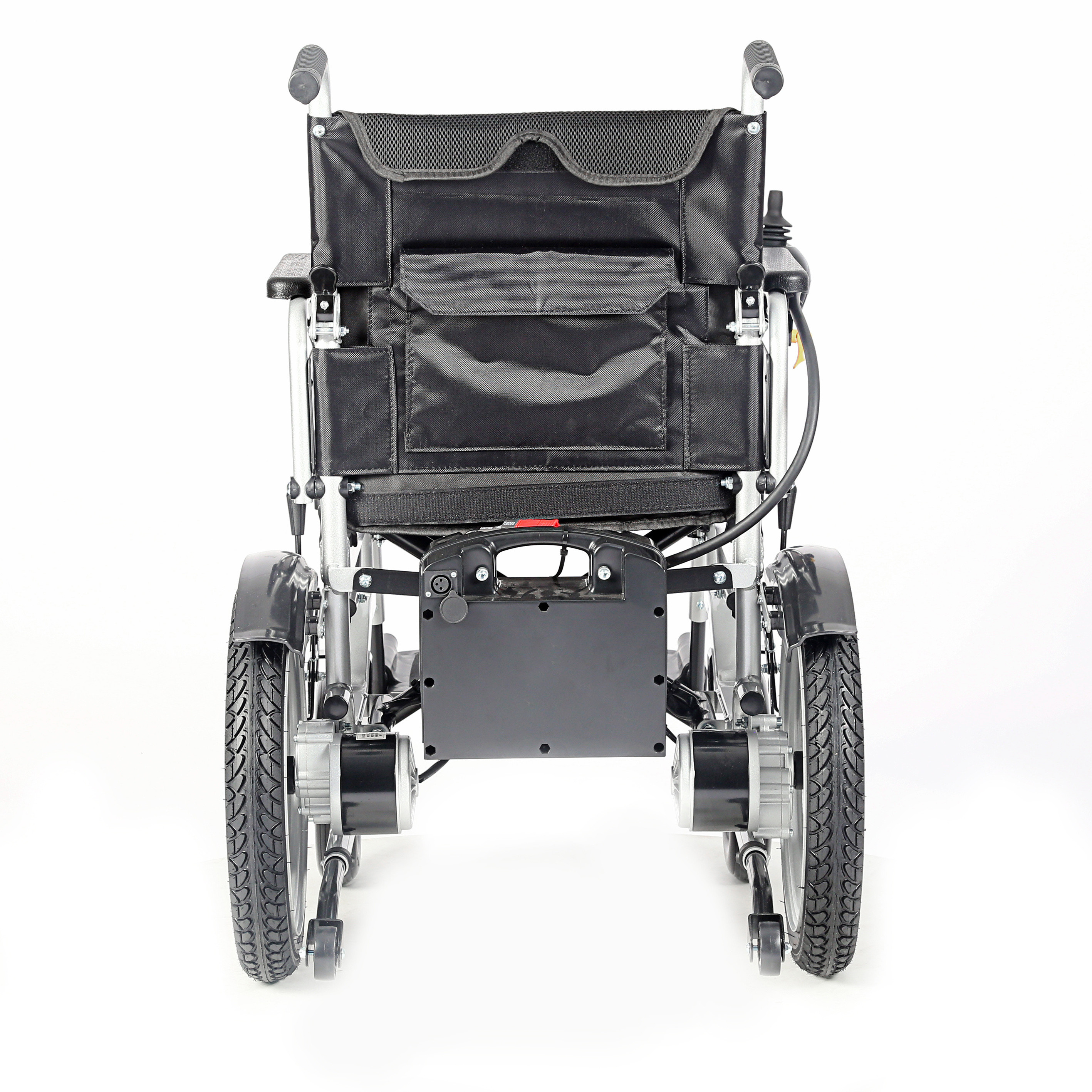 Steel battery portable foldable powered wheel chair  for disabled people foldaway heavy duty electric wheelchair outdoor