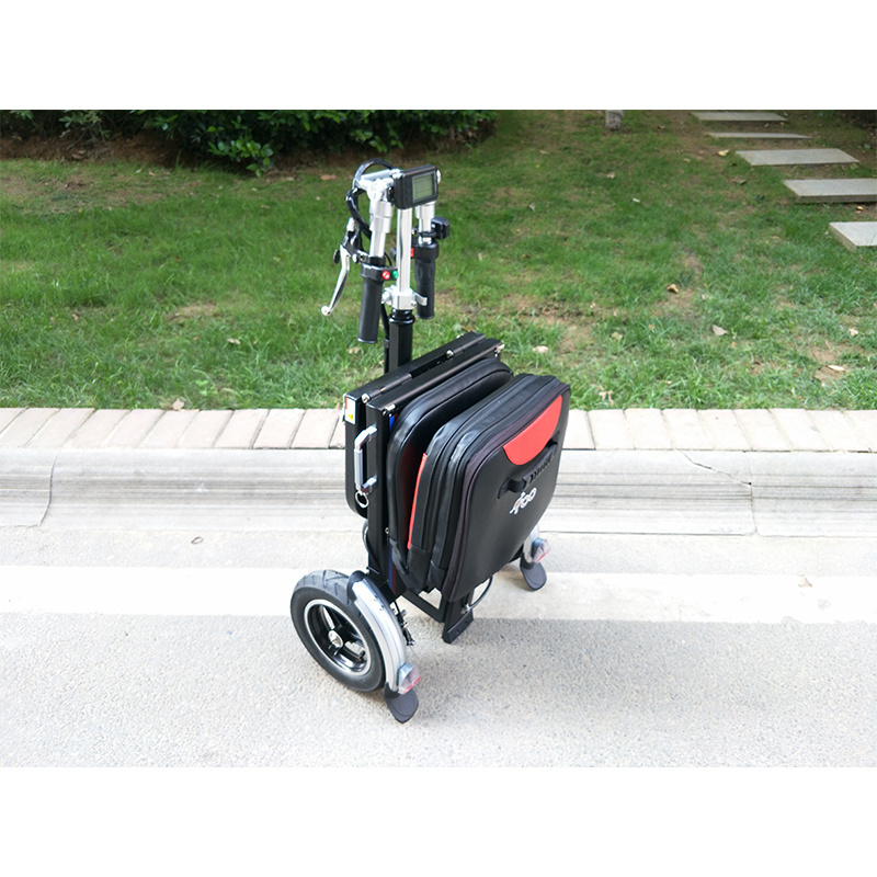 Elderly Mobility Scooter Foldable Wheels And Tires Carbon Folding Scooters 3 Wherl Powerful Drives Auto Electric Wheelchairs