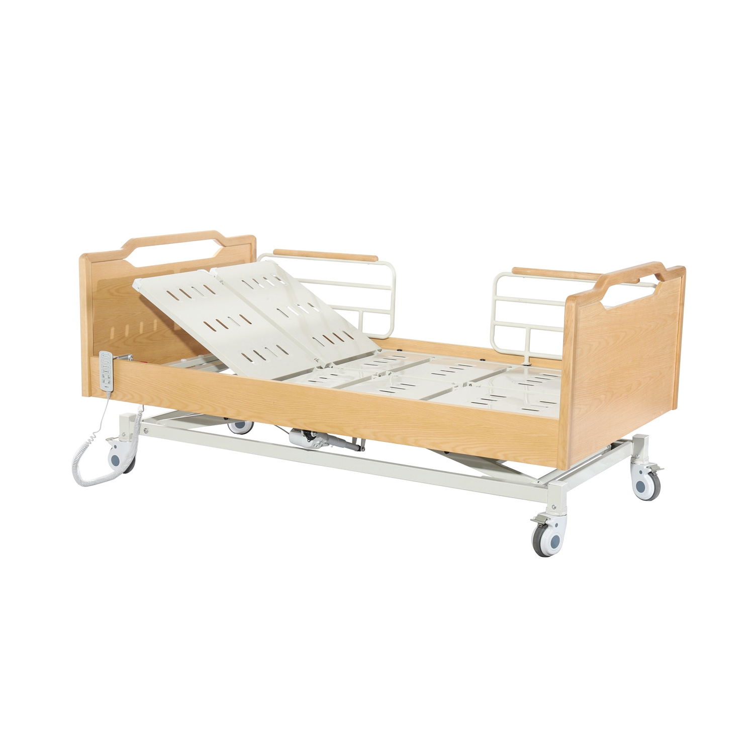 Handicap Electric Bed Toilet Wheelchair Hospital Wheelchair Cum Bed with Toilet