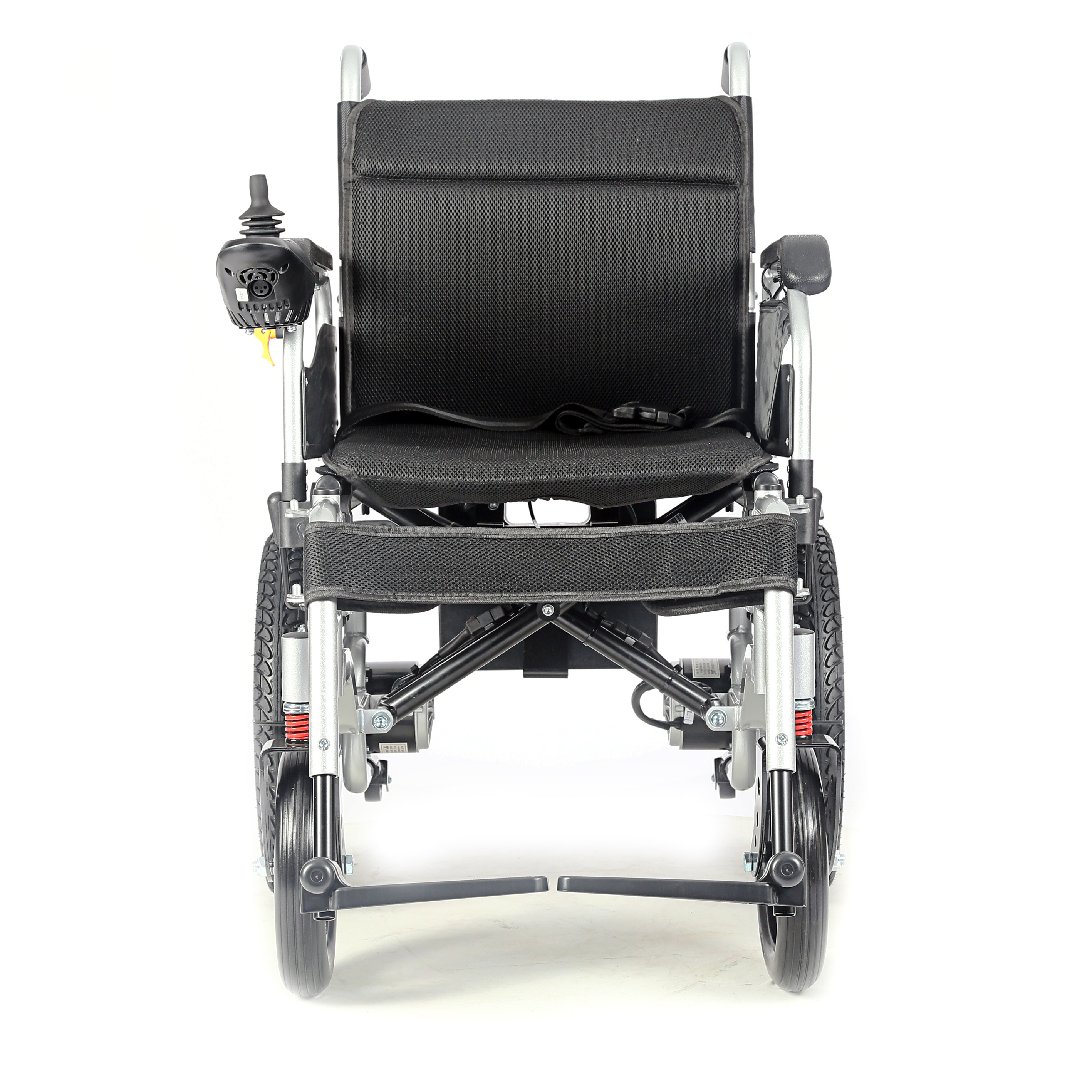 Steel battery portable foldable powered wheel chair  for disabled people foldaway heavy duty electric wheelchair outdoor