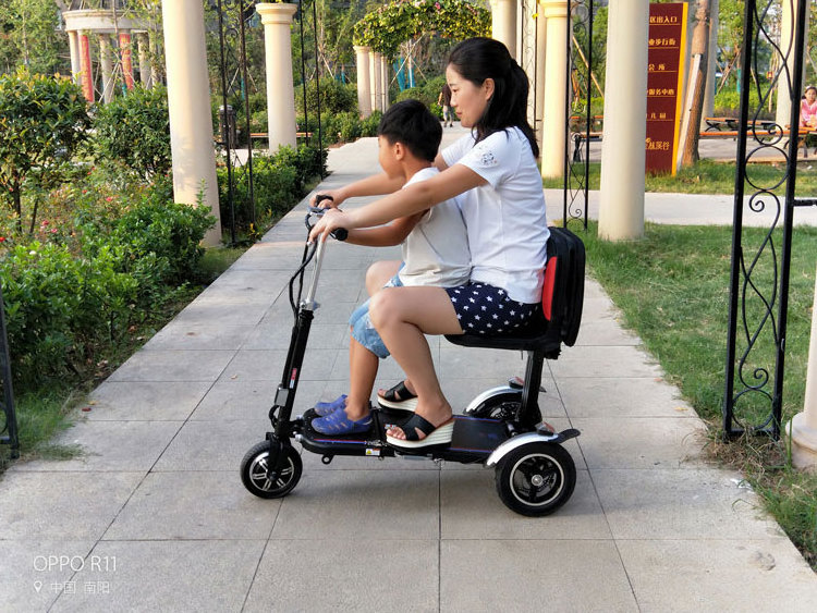 Elderly Mobility Scooter Foldable Wheels And Tires Carbon Folding Scooters 3 Wherl Powerful Drives Auto Electric Wheelchairs