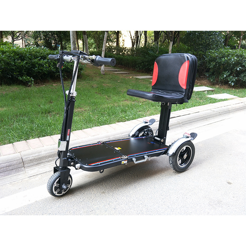 Elderly Mobility Scooter Foldable Wheels And Tires Carbon Folding Scooters 3 Wherl Powerful Drives Auto Electric Wheelchairs