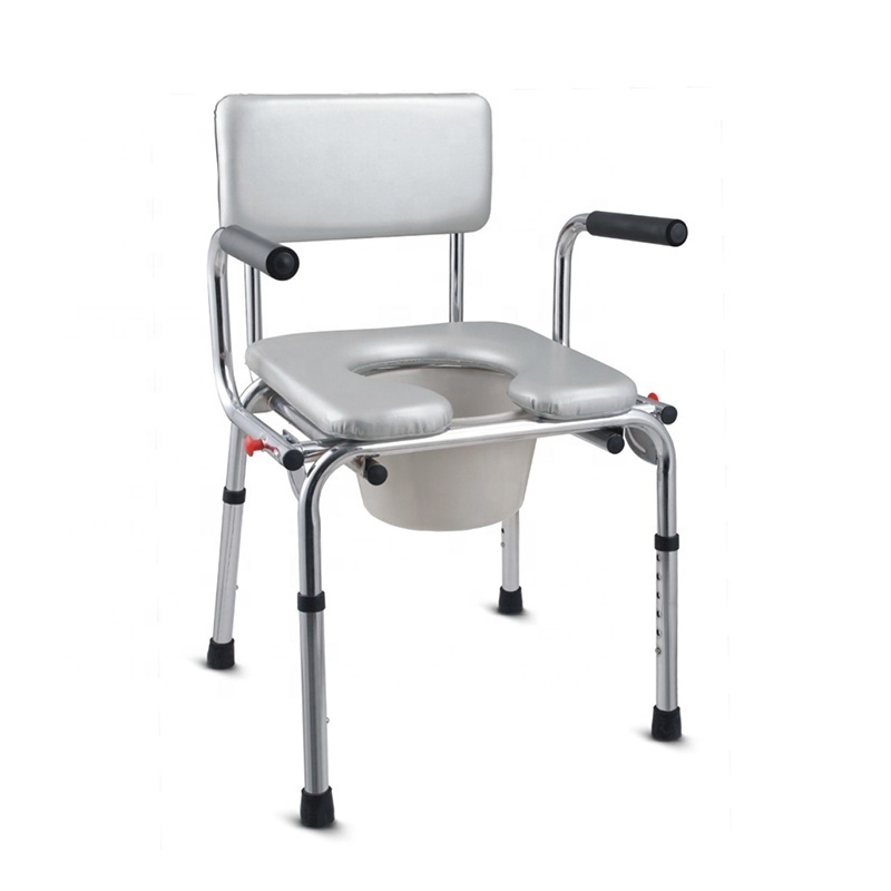 Disable Portaable Folding Bedside Handicapped Adult Toilet Potty Portable Commode Chair Elevated Seat