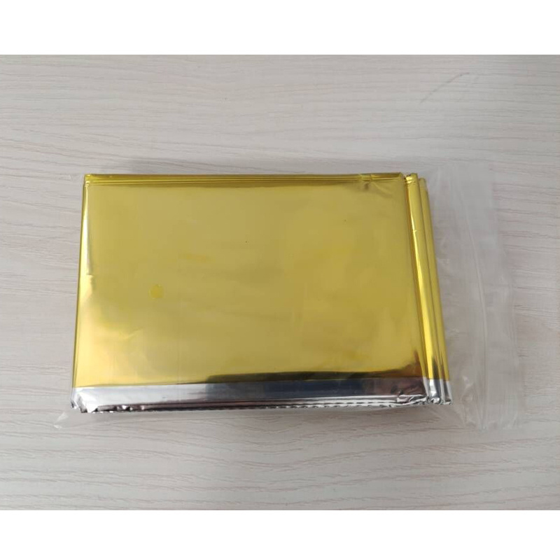 First Aid Emergency Blankets Space Blanket Rescue Foil Mylar Thermal Aluminum Ce Guangzhou Disposable Gold and Silver Manual 200