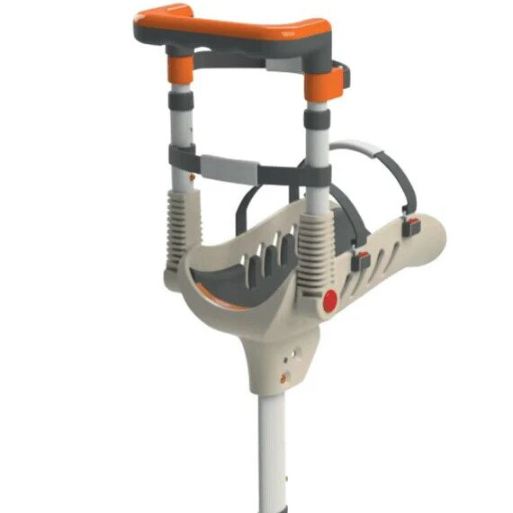 Adjustable Height Steerable Knee Walker Single Leg Telescopic Walker Hands Free Crutch