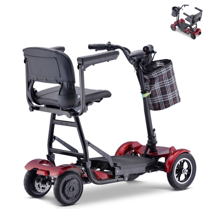 Off Road Car Adult Folding Foldable 36V 15AH 4 Wheel Electric Scooter For Elderly