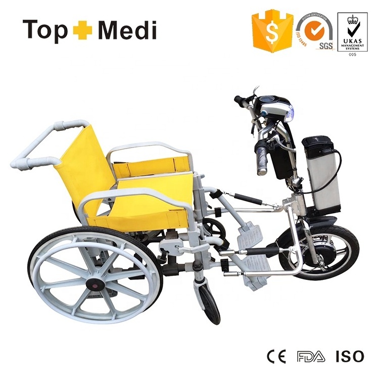 Lithium battery power drive climbing electric handcycle wheelchair trailer