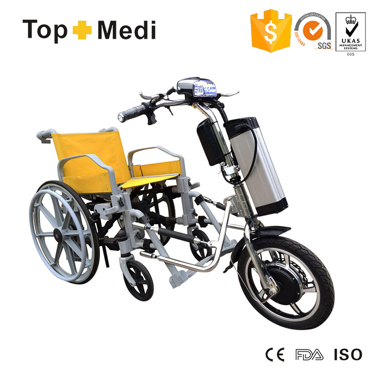 Lithium battery power drive climbing electric handcycle wheelchair trailer