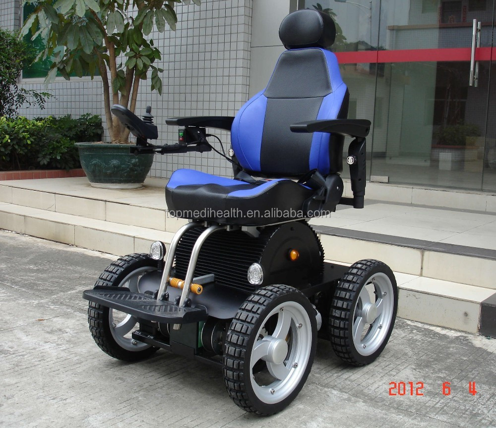 2021 TEW001 4 Wheels Electric Off-road Stair Climbing Beach Wheelchair For Disabled